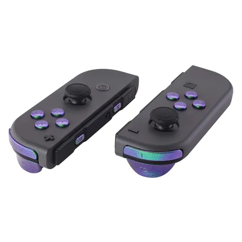 eXtremeRate - Juego completo de botones de repuesto para llave de dirección SR SL L R ZR ZL, con herramientas para Nintendo Switch Joy-Con JoyCon,