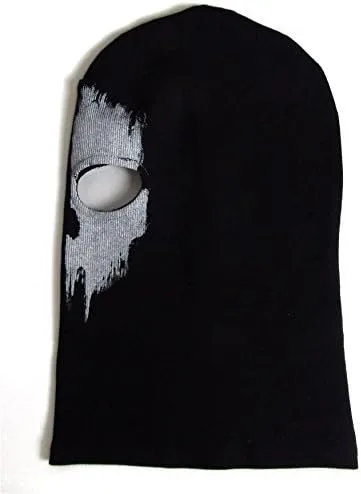 Vista 2 de Unisex Ghost Print Stocking Balaclava Mask Good for War Game Halloween Cosplay