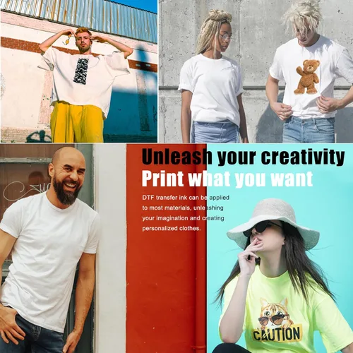 Vista 4 de YOUEXPERT DTF Ink Premium - Kit de conversión de tinta de transferencia de calor para impresoras Epson L1800, R2400, L800, 1430, P400, P800, R2000