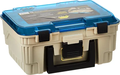 Plano 1349-00 Magnum 3449 - Caja de aparejos de dos niveles, color arenisca/azul, talla única