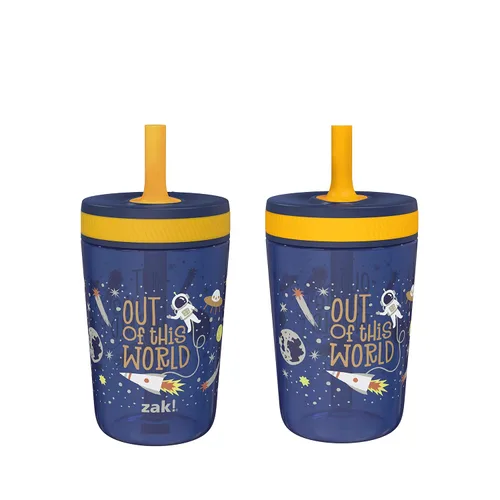 Vista 14 de Zak Designs Kelso Princesas Disney - Vasos para niños pequeños, paquete de 2 vasos de plástico de 15 oz, a prueba de fugas