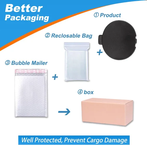 Vista 7 de Cubierta de gancho de remolque para parachoques trasero, tapa de ojo de remolque para Mazda CX-5 2013 2014 2015 2016 KD53-50-EK1A-9U KD53-50-EK1A