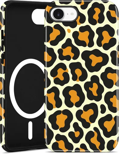 Vista 61 de Jusy Compatible with MagSafe Brown Tortoise Shell Print Phone Case for iPhone 7/8/SE, Amber Trendy Luxury Magnetic Soft TPU and Hard PC Protective