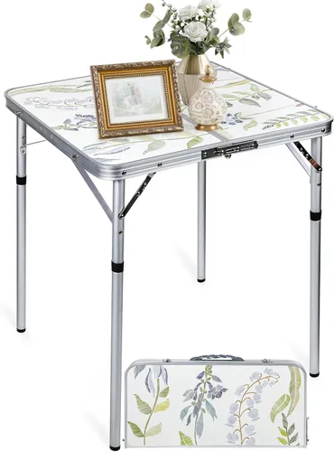 Vista 13 de RedSwing - Mesa plegable de altura ajustable, mesa de campamento de aluminio ligero Blanco