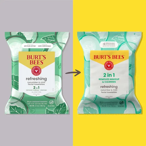 Vista 2 de Toallitas de limpieza facial para piel sensible de Burt’s Bees