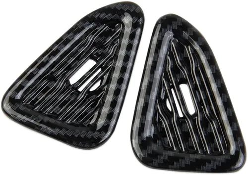 Vista 3 de Cubierta de anillo de sonido de altavoz pequeño para puerta de fibra de carbono para Chevrolet Corvette C8 2020-2025