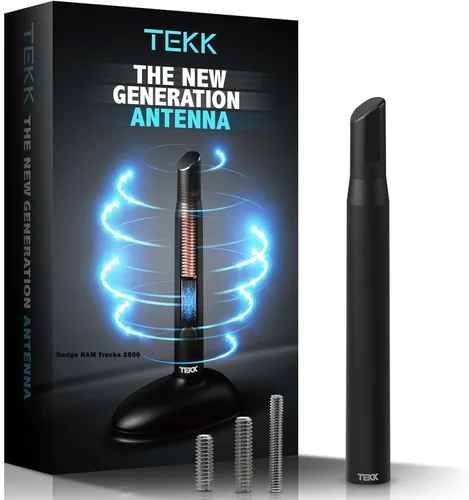 Vista 47 de TEKK - Antena corta para auto, diseñada para una recepción optimizada de FM/AM, de 4.8 pulgadas
