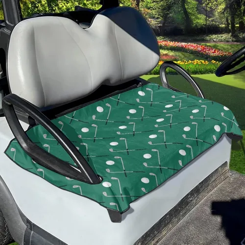 Vista 16 de Fundas universales para asiento de carrito de golf, suaves y cómodas, protección para todo tipo de clima, funda para carrito de golf para 2