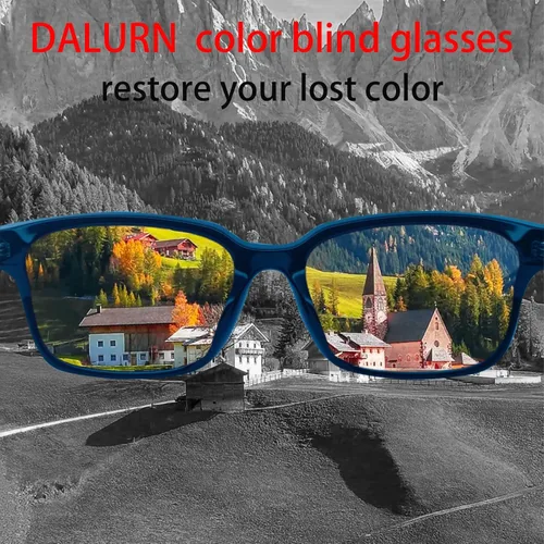 Vista 6 de Gafas de sol daltónicas YM-021 - Gafas de sol débiles de color para uso en exteriores e interiores, Rojo