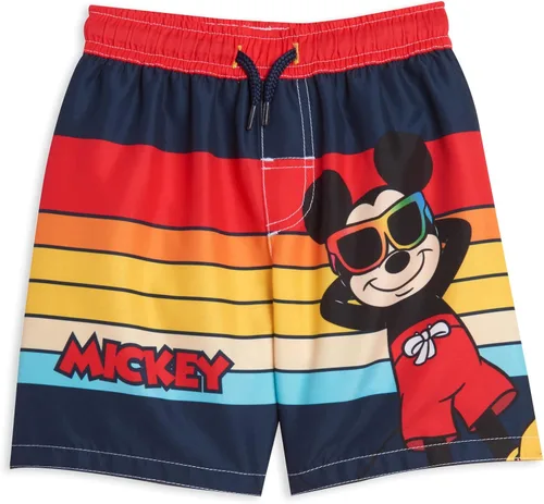 Vista 2 de Disney Mickey Mouse - Conjunto de traje de baño y camiseta de neopreno para bebés y niños pequeños