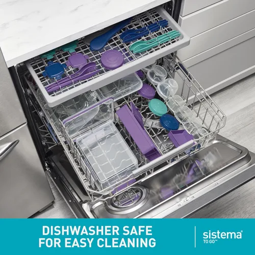 Vista 5 de Sistema Caja Bento de ensalada para llevar de 1.1L