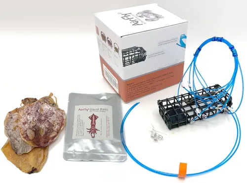 Vista 2 de AirFly Heavy Surf 6-Loop Crab Trap for Fishing Poles – Lead-Free, USA-Made, Premium Durable Loops – Ideal for Dungeness, Blue, Rock Crabs – Includes