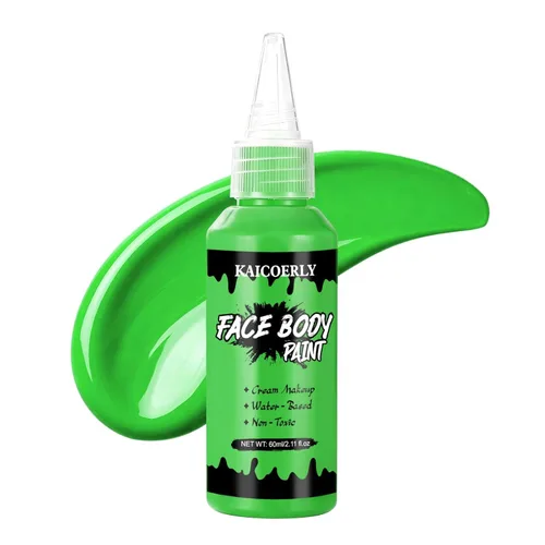 Vista 10 de Pintura blanca del cuerpo de la cara, maquillaje a base de agua Blanco