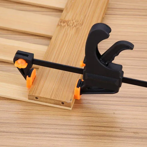 Vista 6 de Abrazadera, Asixx - 4 abrazaderas de trinquete de 4 x 8 pulgadas, mini abrazadera para carpintería, kit de herramientas manuales de bricolaje
