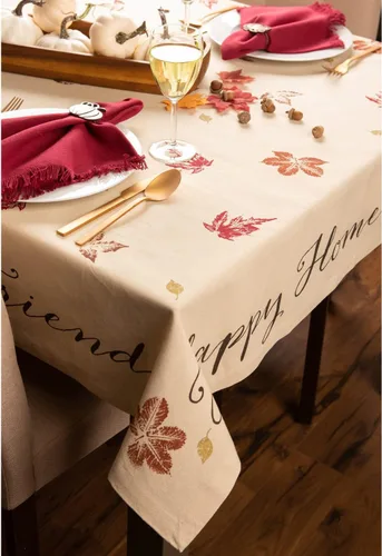 Vista 6 de DII Colección de cocina rústica de hojas de otoño, decoración de mesa de Acción de Gracias y otoño, juego de servilletas, 20 x 20, 6 piezas