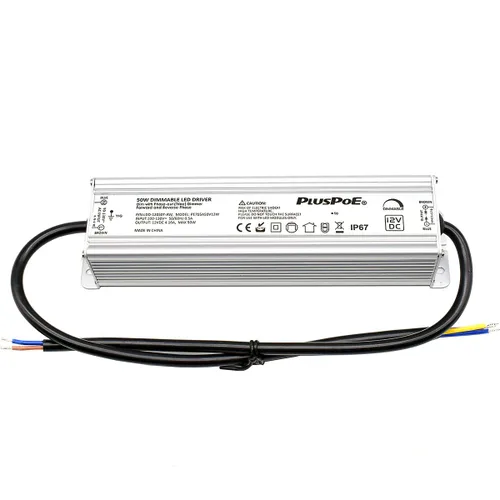 Vista 6 de Controlador LED regulable de 12 V, 50 W, transformador regulable Triac ELV/MLV compatible con interruptores de atenuación Lutron Leviton, fuente