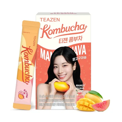 Vista 29 de TEAZEN Té Citron Kombucha, mezcla de bebida hidratante, sin azúcar, probióticos vivos y prebióticos, 10 barritas, 1.76 onzas