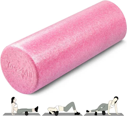 Vista 24 de Yes4All High-Density EPP Round Back Roller Foam, Exercise Foam Roller for Yoga, Pilates & Stretching - 12, 18, 24, 36 inch