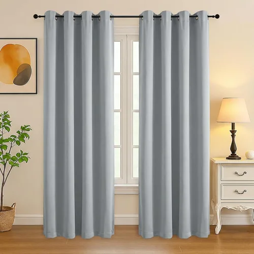 Vista 222 de Simplebrand Juego de 2 paneles de cenefa aguamarina para ventana de cocina de 14 pulgadas de largo, cortinas de oscurecimiento de habitación