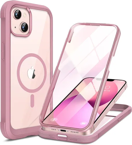 Vista 262 de Miracase Glass Series - Funda para iPhone 11 de 6.1 pulgadas, funda resistente de cuerpo completo mejorado con protector de pantalla de vidrio Negro