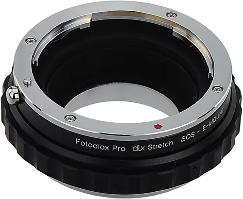Vista 4 de Fotodiox Adaptador de montaje de lente extensible DLX compatible con lentes Canon EOS EF y EF-S a cámaras Sony E-mount
