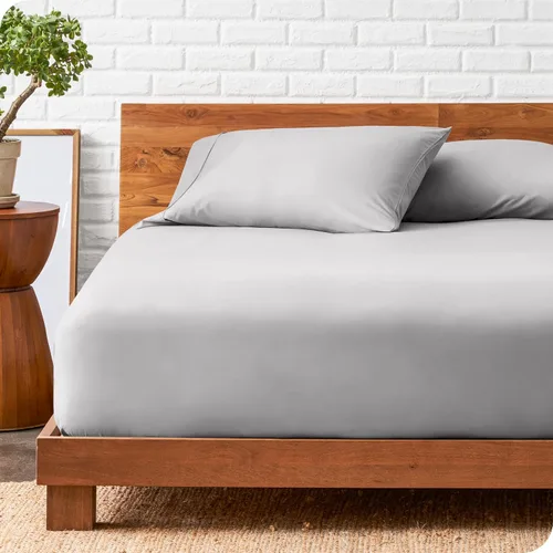 Vista 23 de Bare Home Juego de Sábana Bajera + Fundas de Almohada - Microfibra Ultra-Suave de Lujo 1800 - Doble Cepillado - Bolsillos Profundos - Ajuste Fácil
