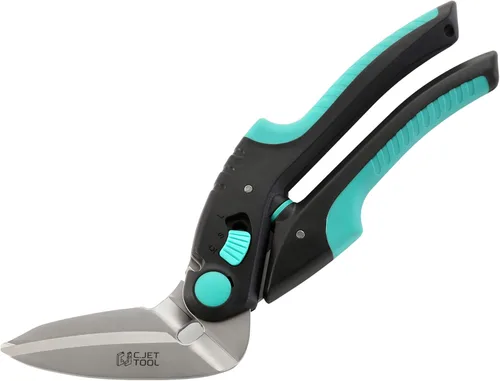 Vista 10 de C.JET TOOL Cortador de alfombras de alta resistencia de 8 pulgadas, multiusos, profesional de agarre suave de acero inoxidable (azul)