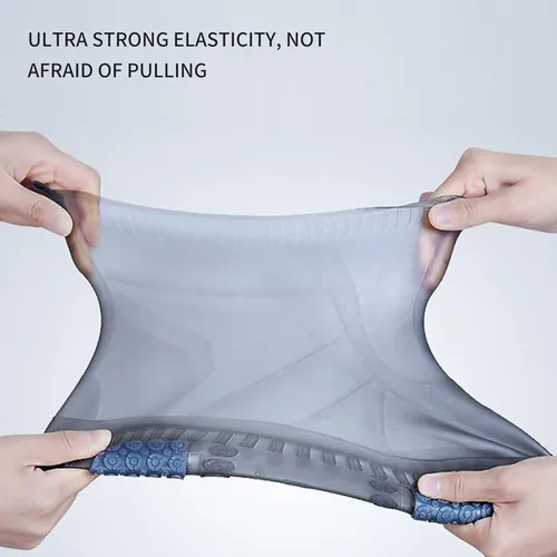 Vista 5 de SooGree - Fundas para zapatos impermeables, reutilizables, plegables, botas de lluvia, antideslizantes, con suela de goma, protectores