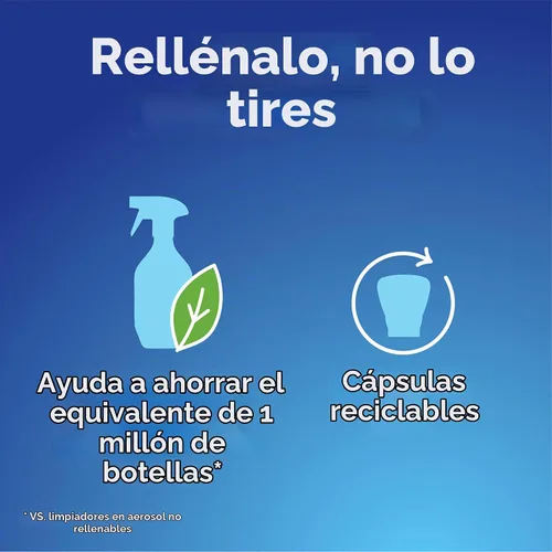 Vista 6 de Clorox - Cápsulas de recarga para espuma de baño sin blanqueador, esenciales para el hogar, limpieza con lluvia, 3 recargas de spray