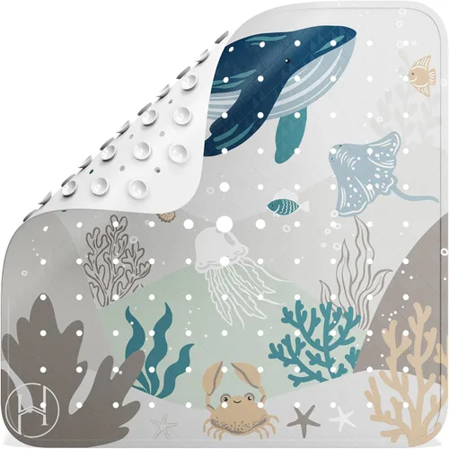 Vista 14 de Homerella® Alfombrilla de Ducha Antideslizante Antimoho, Alfombrillas de Ducha Antideslizantes para Interior de Cabina de Ducha Alfombrilla Verde