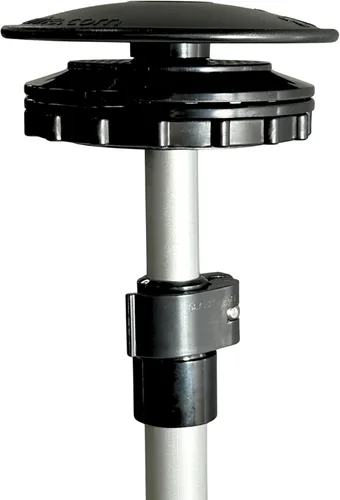 Vista 10 de Sistema de ventilación de cubierta de barco con ventilación de barco 3 – poste de soporte de aluminio que se extiende de 23 a 55 pulgadas – Base