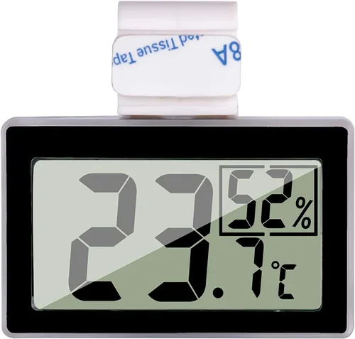 Termómetro digital de reptiles para tanque, monitor de temperatura y humedad con sonda, termómetro de terrario higrómetro para Gecko, Gecko