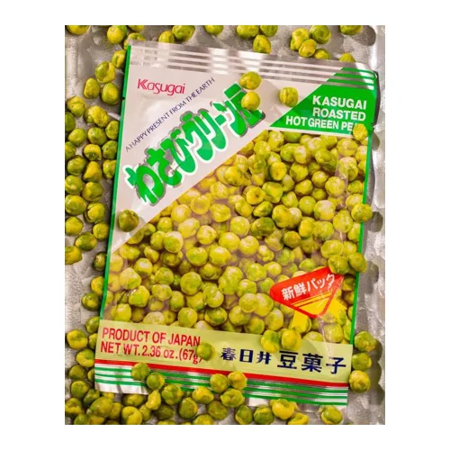 Vista 4 de Kasugai Wasabi Green Peas 2.36oz (paquete de 9)