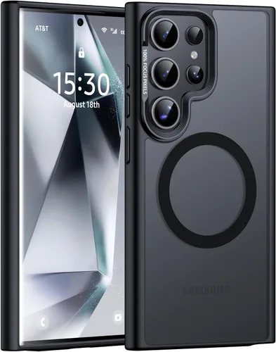 Vista 10 de JAME Funda para Samsung Galaxy S24 Ultra, [Compatible con Magsafe] [Protección de Grado Militar] [Agarre Antideslizante] Magnífico Bisel Protector