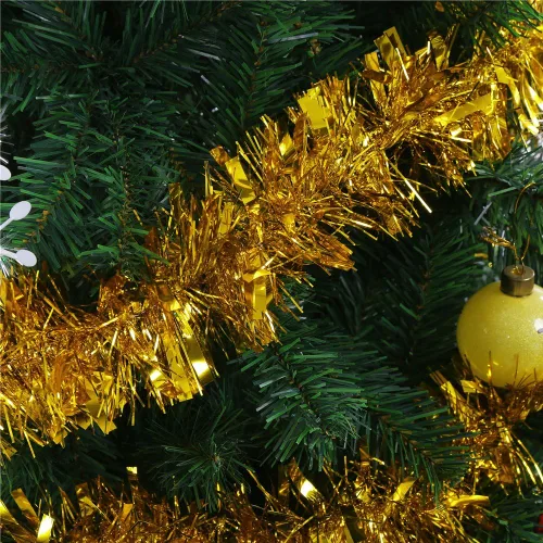 Vista 5 de DECORA - Guirnalda de espumillón para decoración de árbol de Navidad, bodas, cumpleaños, etc.