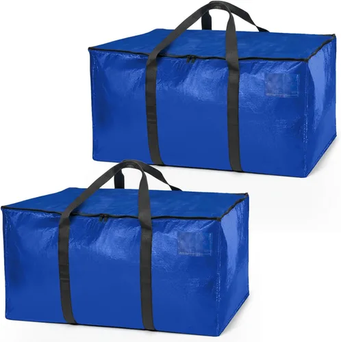 ClearSpace Bolsas de mudanza resistentes o bolsa de almacenamiento, cajas grandes para mudanzas con correas de mochila, cremalleras y asas,