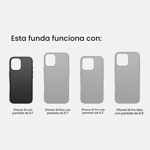Vista 2 de OtterBox Funda para iPhone 16 Commuter Series - Baby Blue Jeans