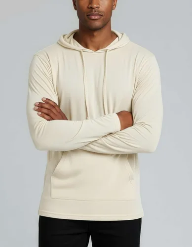 Vista 29 de Real Essentials 3 Pack: Sudaderas con capucha de cordón de algodón para hombre, ligeras y casuales, con bolsillo