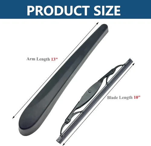 Vista 3 de Brazo limpiaparabrisas trasero con cuchilla para Buick Encore 2013-2020 / Chevy Trax 2015-2020, reemplazo de brazo limpiaparabrisas trasero OEM #