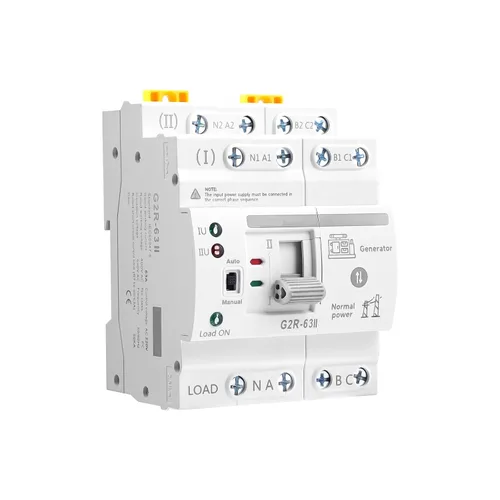 Vista 9 de Mini ATS AC Interruptor de transferencia automática/manual 2P 63A 110V, ATS de transferencia manual para fuente de alimentación ininterrumpida