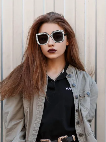 Vista 7 de 2 piezas de gafas de sol cuadradas brillantes de gran tamaño con marco grueso retro