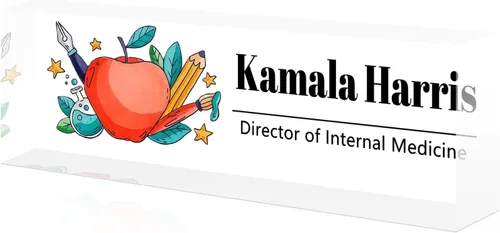 Vista 36 de Desk Name Plate Custom, Acrylic Name Plate, Personalized Name Plates for Office Gifts,Desk Decor,Teacher,Employee Appreciation Gifts
