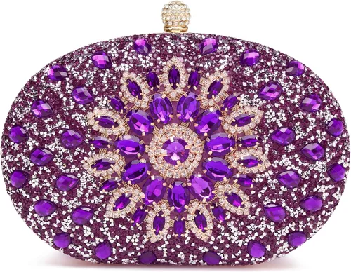 Vista 24 de Bolsos de Noche para Mujer, Bolsos de Mano de Lujo con Brillantes de Rincón Sparkly, Rhinestone, Luxury, Sparkly, Rhinestone, Luxury