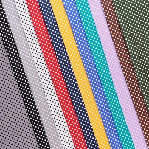 Vista 4 de Mook Fabrics Franela PRT Polka Dot, corte negro/blanco por The Yard