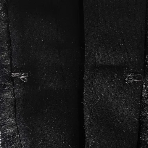 Vista 6 de ZLYC Mujer Invierno Chal de Piel Sintética, Estola, Bufanda Cálida, Capa de Encaje