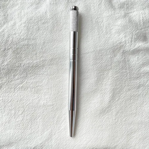 Vista 2 de Pluma de Microblading, 10 piezas, plata, pluma del tatuaje de la ceja para el maquillaje permanente