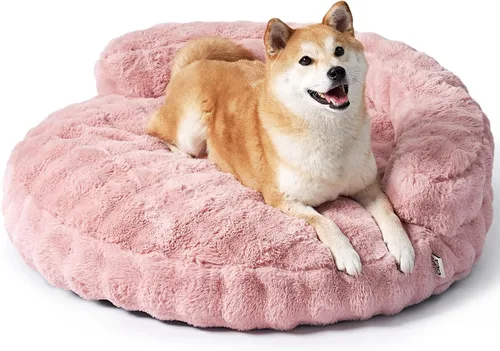 Vista 11 de EHEYCIGA Sofá cama suave para gatos de interior, cama extra pequeña esponjosa para perros con funda extraíble lavable, sofá para mascotas, Crema
