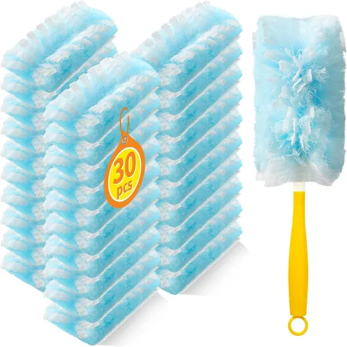 Vista 7 de 60 piezas de repuesto de plumero compatibles con Swiffer Duster con 1 mango