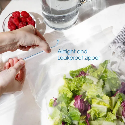 Vista 3 de Spartan Industrial - 1000 unidades de 6 x 9 pulgadas, 2 mil, bolsas de plástico con cremallera transparente con cierre de cierre resellable