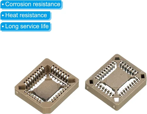 Vista 4 de PATIKIL PLCC32P IC Socket 32Pin 0.050 in Pitch SMT Dispositivos montados en superficie para placa PCB Paquete de 2